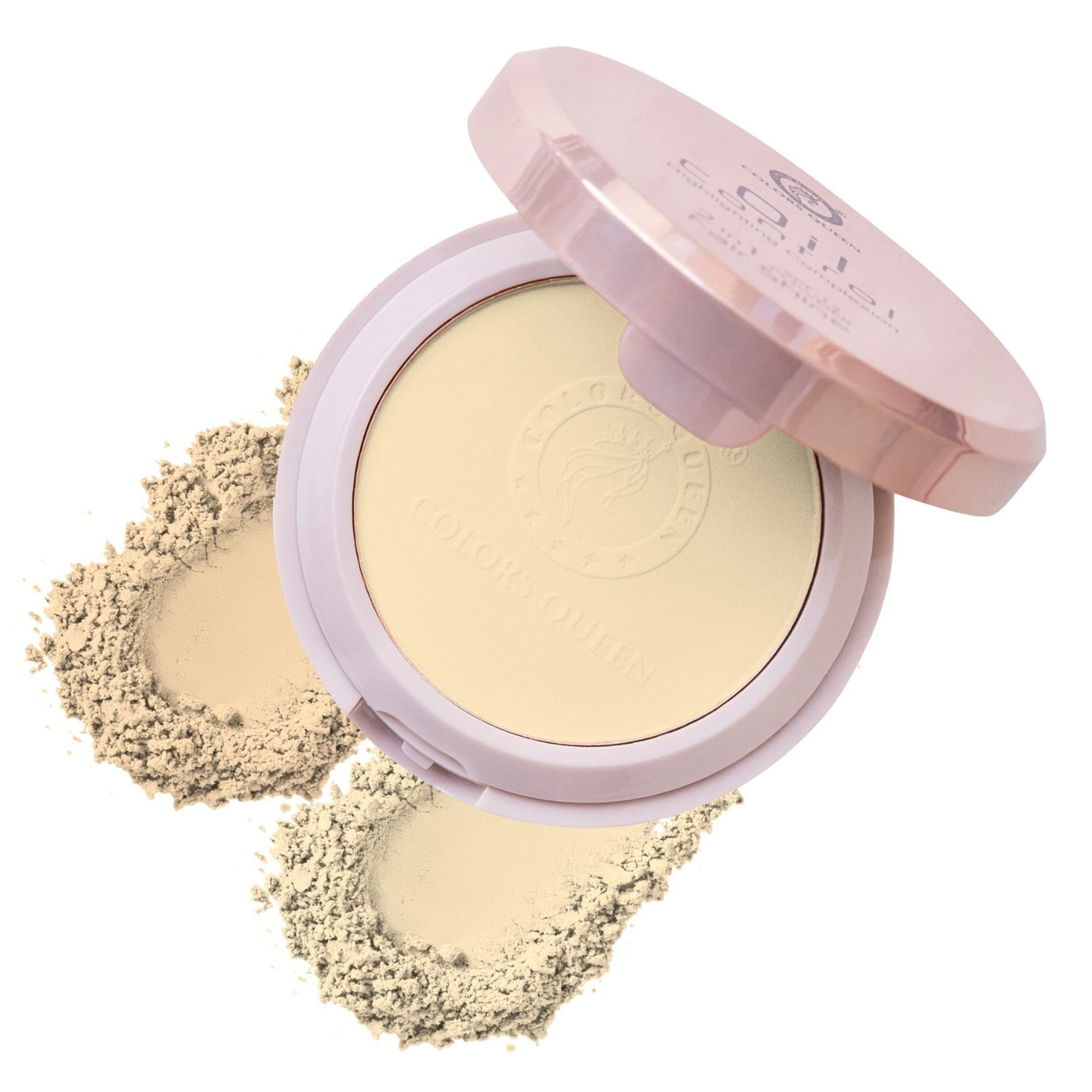 Colors Queen 2-In-1 Oil Control Compact Powder with SPF 15 - Ivory - Shade - 01 - 01 Ivory
