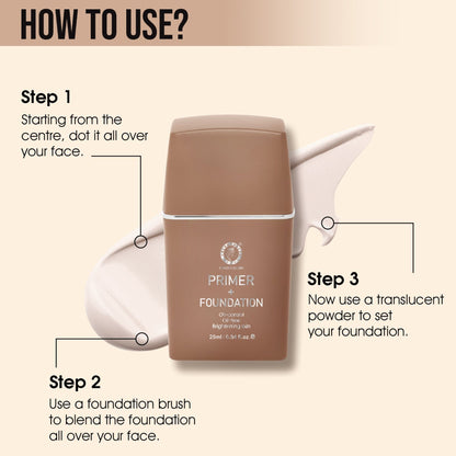 Colors Queen Primer + Foundation for Oil Control Brightening Skin - 01