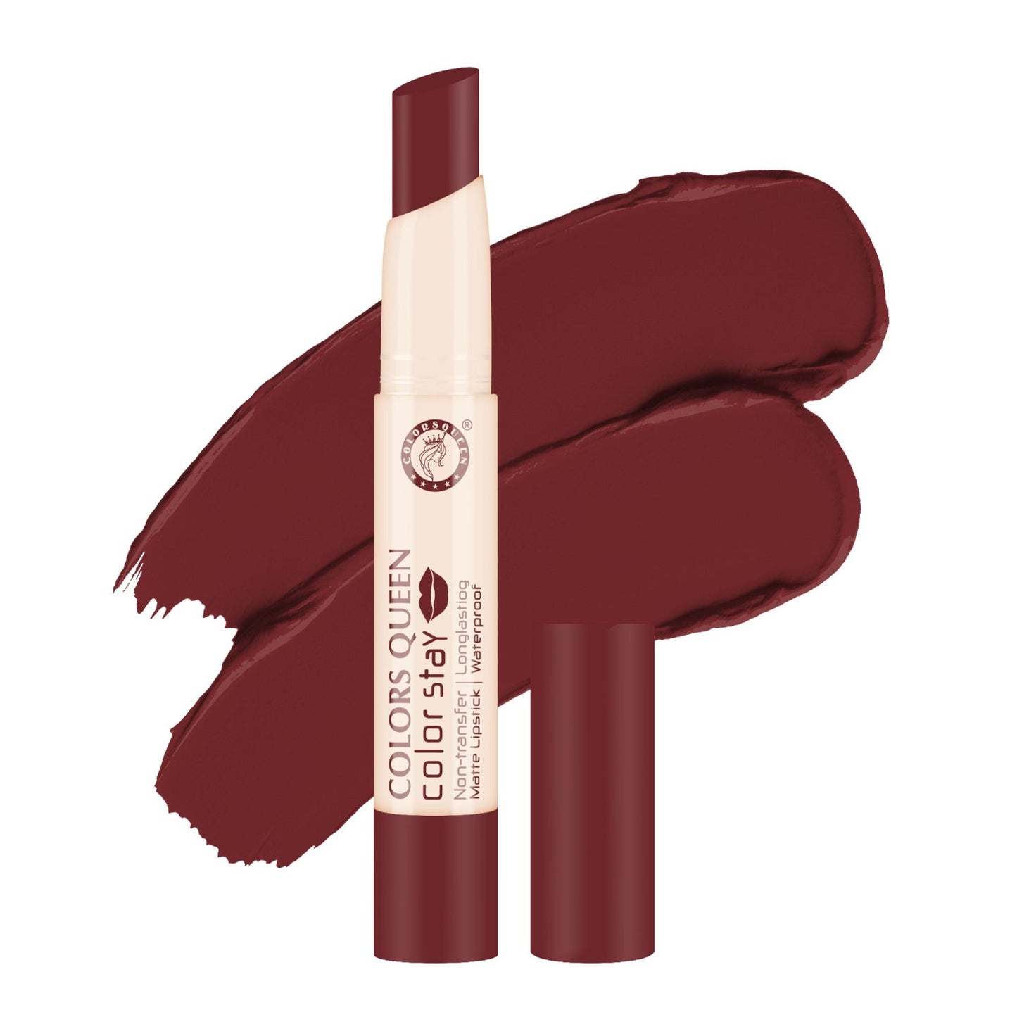 Colors Queen Color Stay Longlasting & Matte Lipstick Waterproof - 05 Rich Maroon