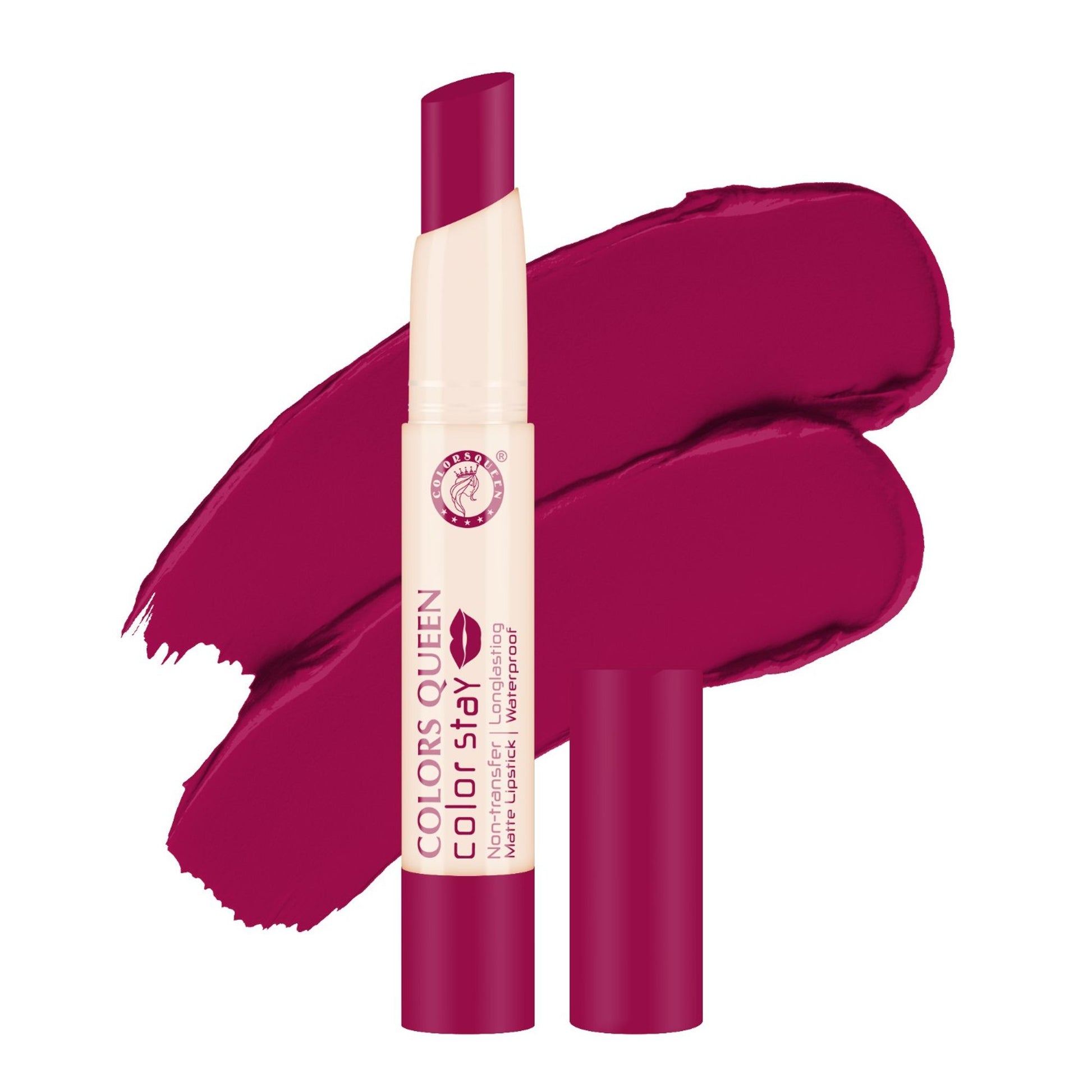 Colors Queen Color Stay Longlasting & Matte Lipstick Waterproof - 06 Magenta