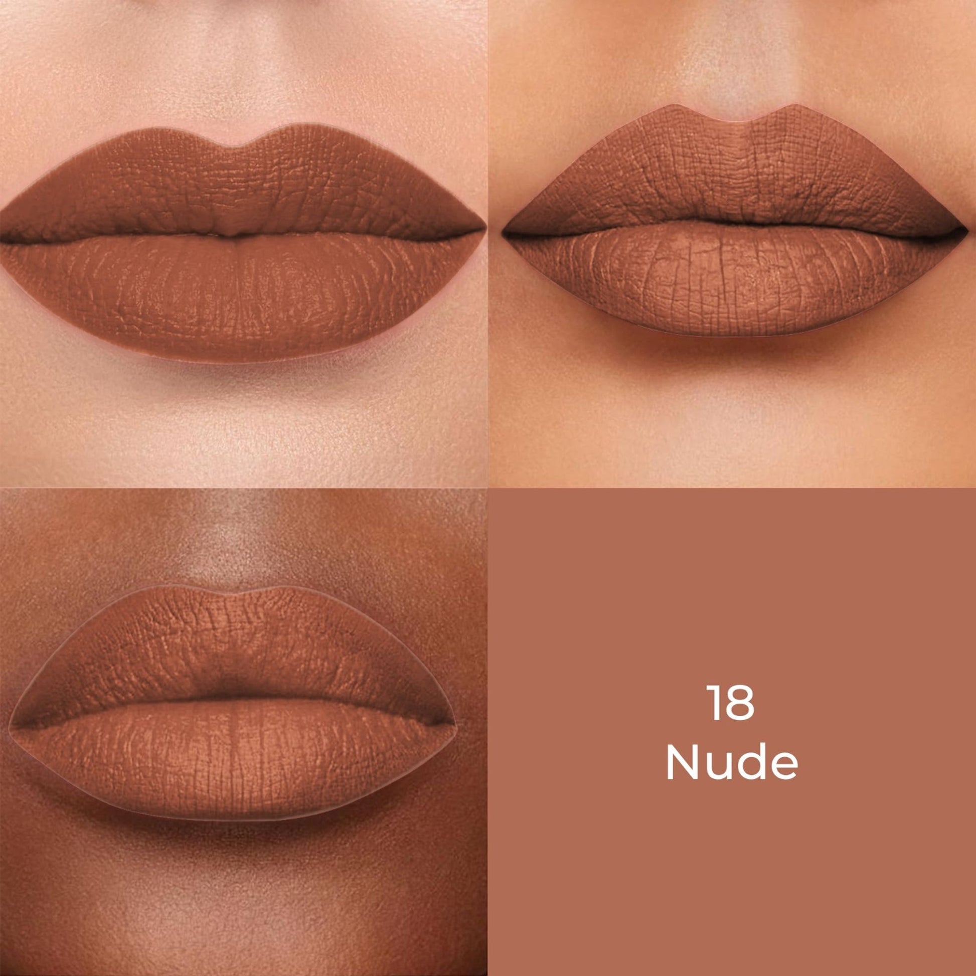 Colors Queen Color Stay Longlasting & Matte Lipstick Waterproof - 18 Nude