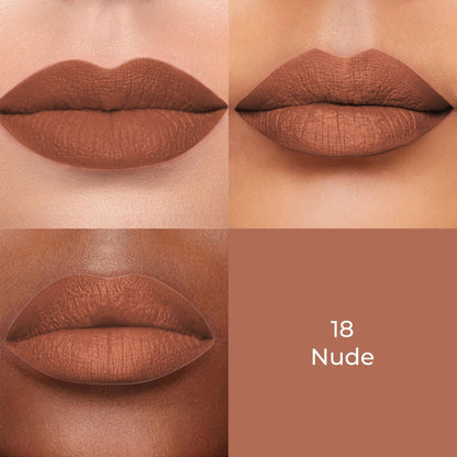 Colors Queen Color Stay Longlasting & Matte Lipstick Waterproof - 18 Nude