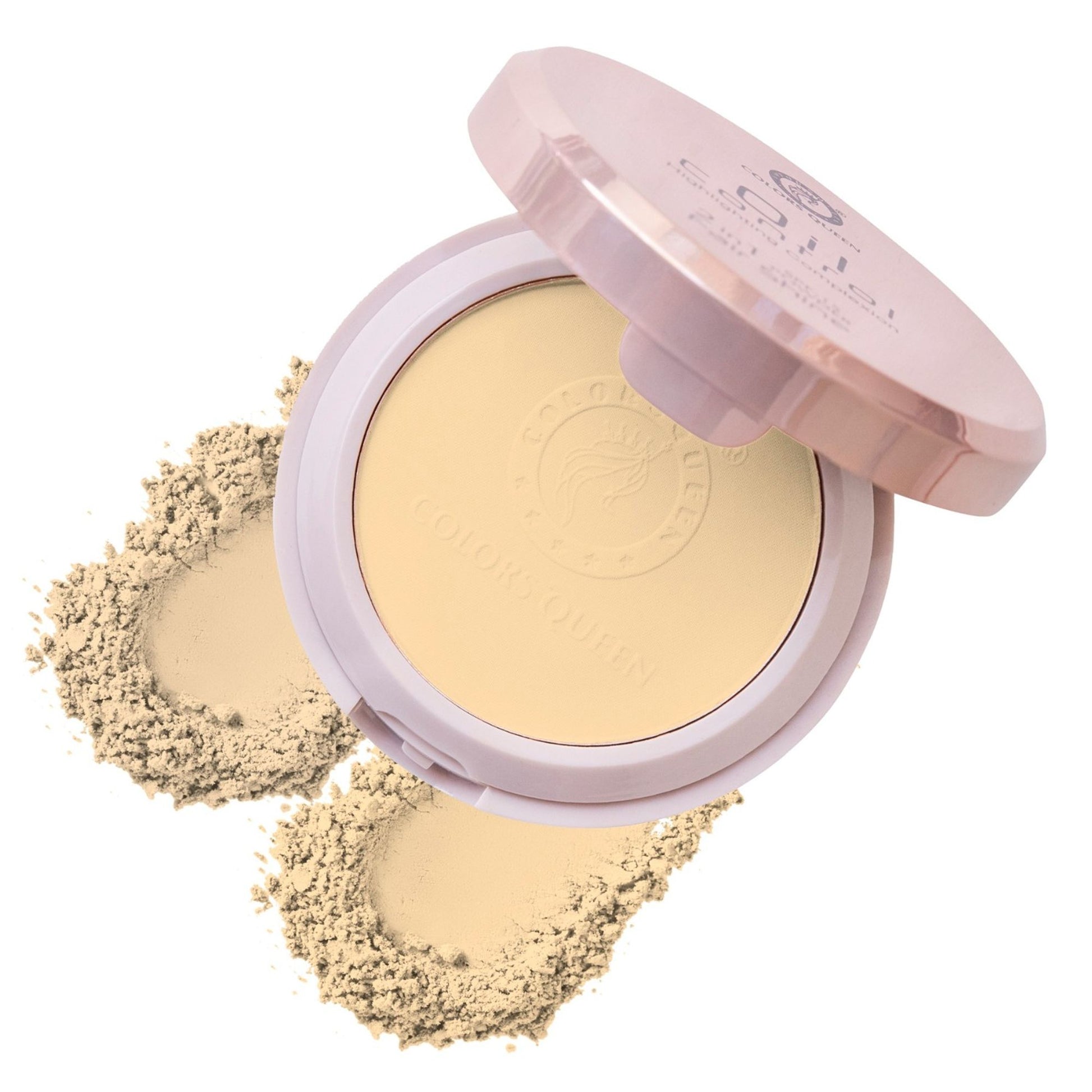 Colors Queen 2-In-1 Oil Control Compact Powder with SPF 15 - Ivory - Shade - 01 - 03 Beige