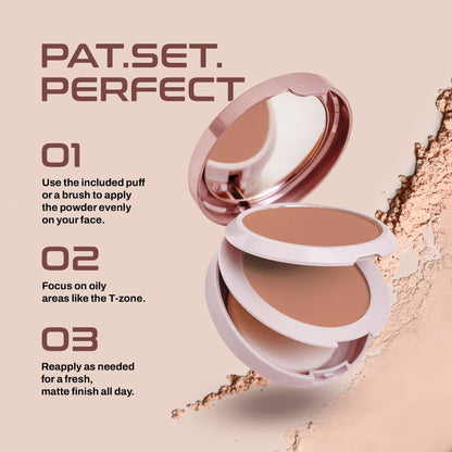 Colors Queen 2-In-1 Oil Control Compact Powder with SPF 15 - Ivory - Shade - 01 - 03 Beige