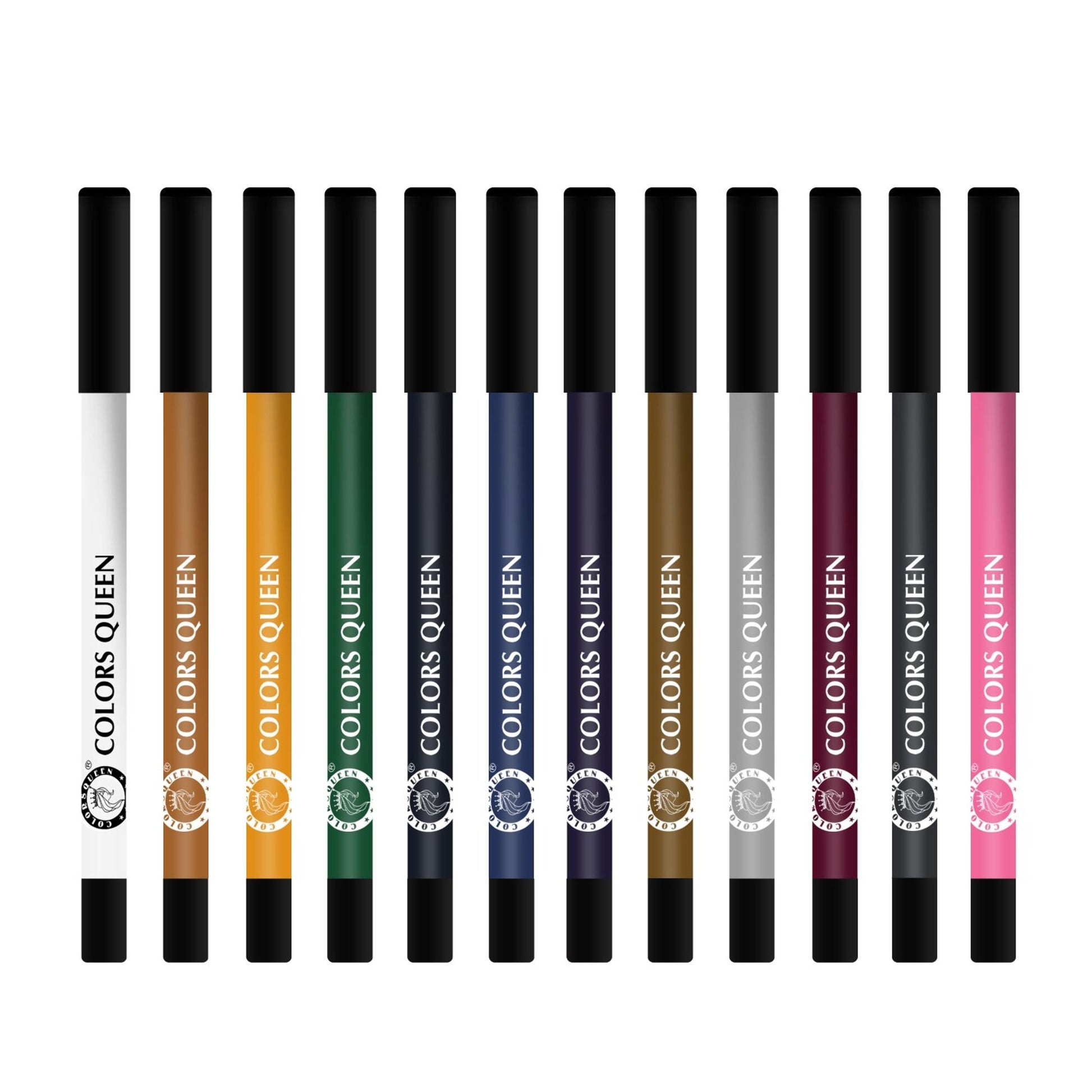 Colors Queen Vivid Matte 12 Lip & Eyeliner Pencil - C