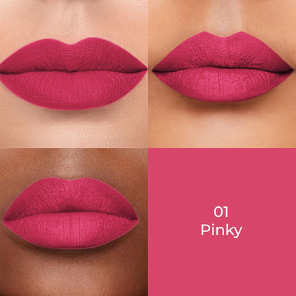 Colors Queen Color Stay Longlasting & Matte Lipstick Waterproof - 01 Pinky