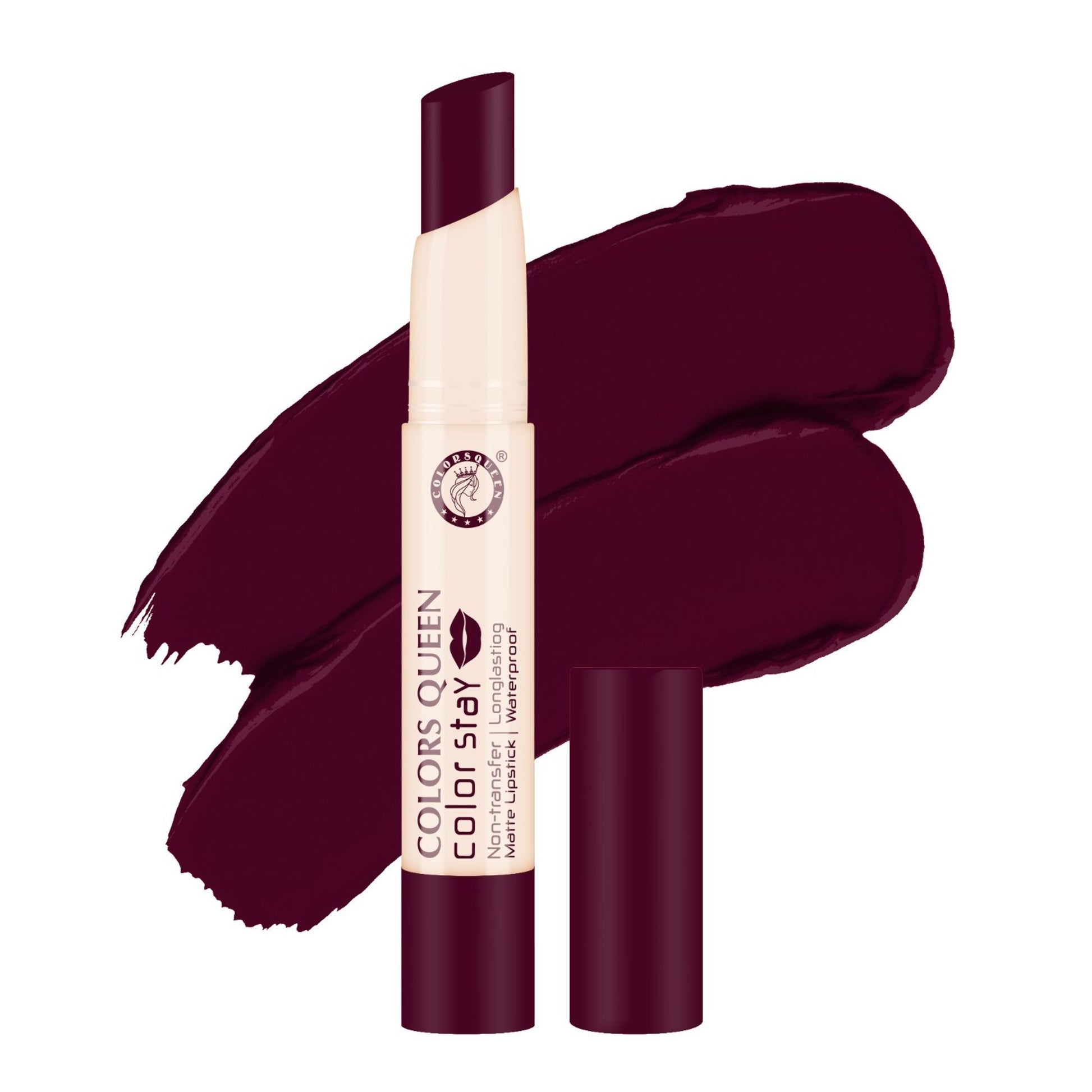 Colors Queen Color Stay Longlasting & Matte Lipstick Waterproof - 13 Wine