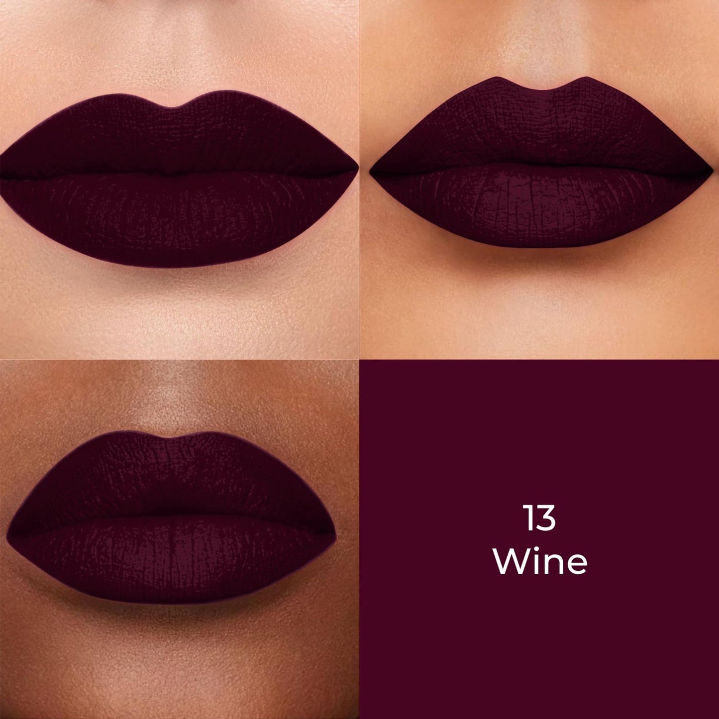 Colors Queen Color Stay Longlasting & Matte Lipstick Waterproof - 13 Wine