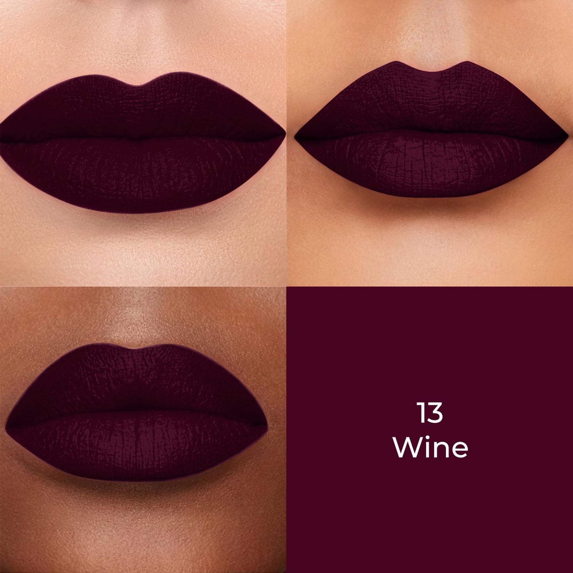 Colors Queen Color Stay Longlasting & Matte Lipstick Waterproof - 13 Wine