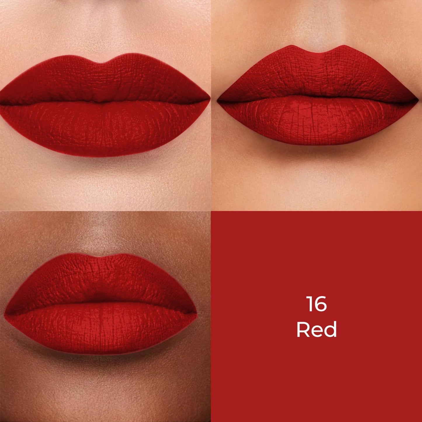 Colors Queen Color Stay Longlasting & Matte Lipstick Waterproof - 16 Red