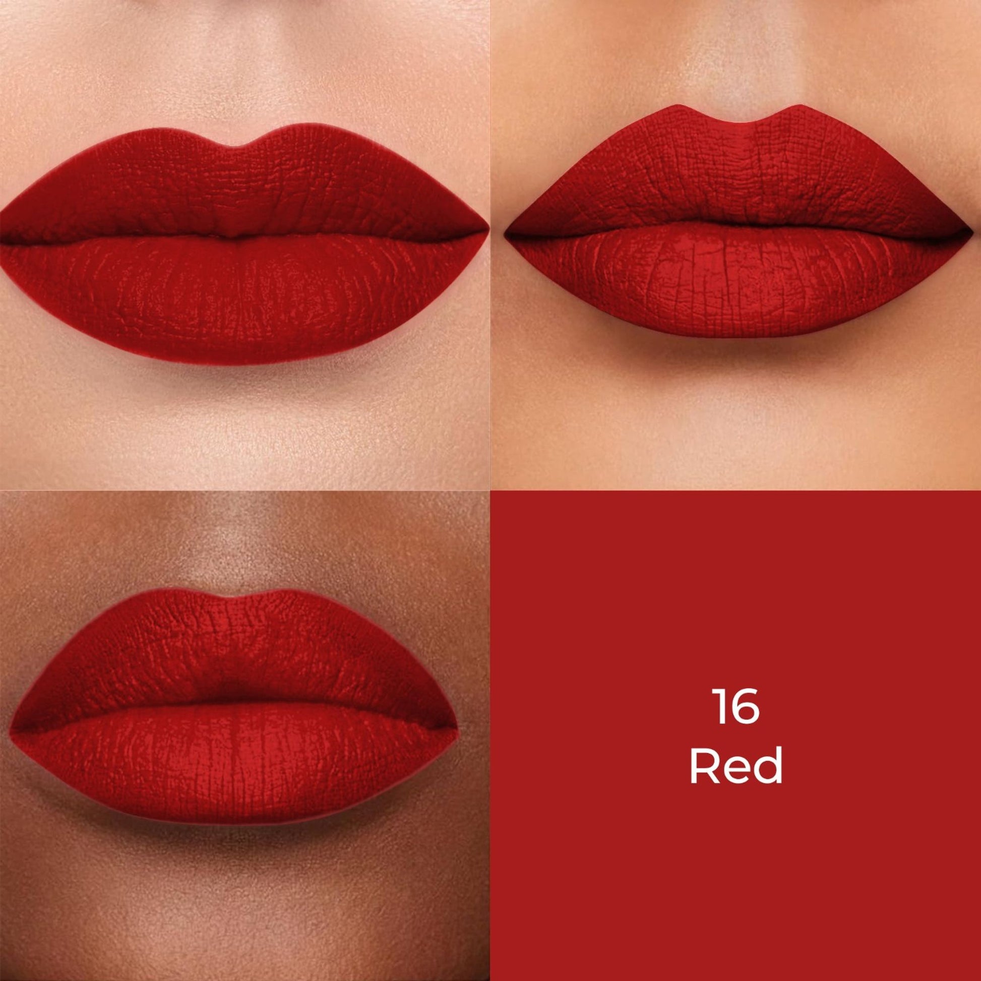 Colors Queen Color Stay Longlasting & Matte Lipstick Waterproof - 16 Red