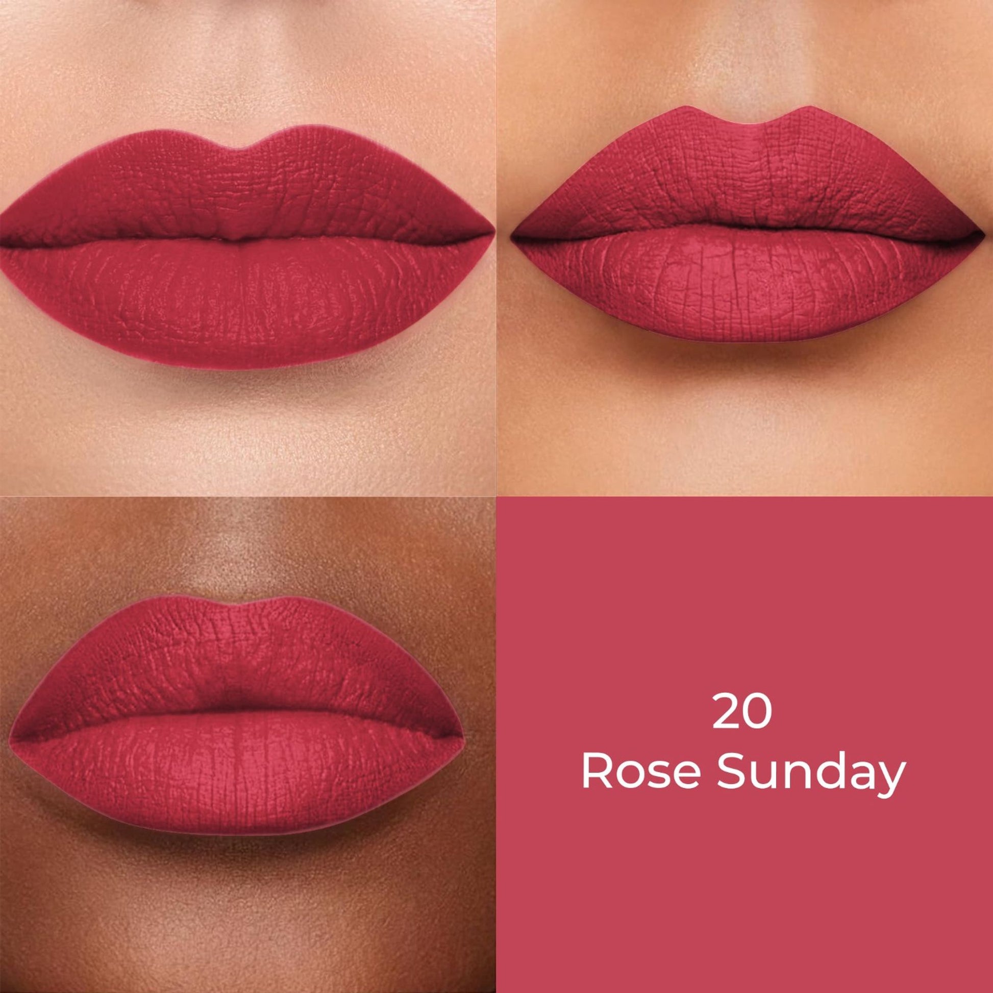 Colors Queen Color Stay Longlasting & Matte Lipstick Waterproof - 20 Rose Sunday