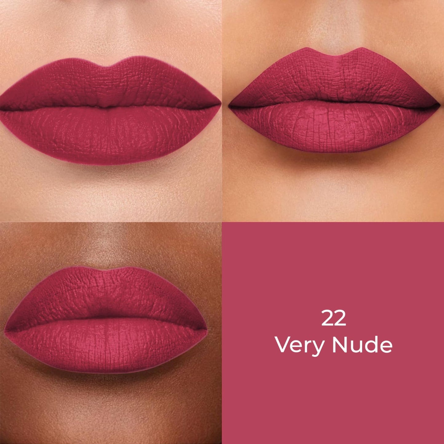 Colors Queen Color Stay Longlasting & Matte Lipstick Waterproof - 22 Verynude