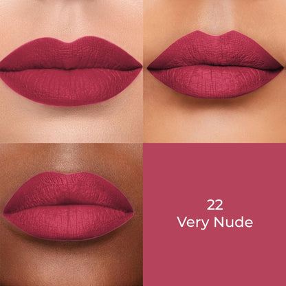Colors Queen Color Stay Longlasting & Matte Lipstick Waterproof - 22 Verynude