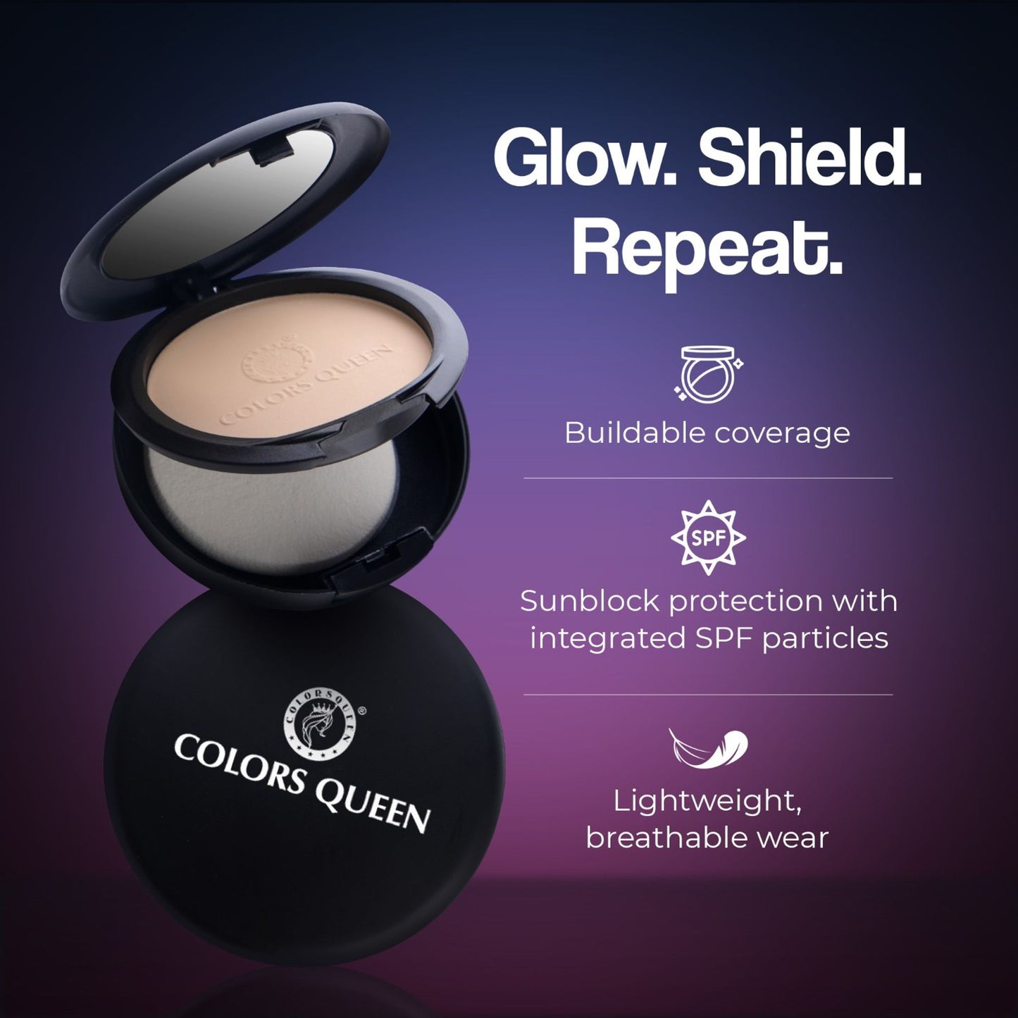 Colors Queen 3-in-1 Multieffect Whitening Sun Block Powder - Natural Beige-03