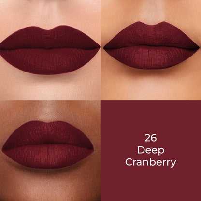 Colors Queen Color Stay Longlasting & Matte Lipstick Waterproof - Deep Cranberry-26
