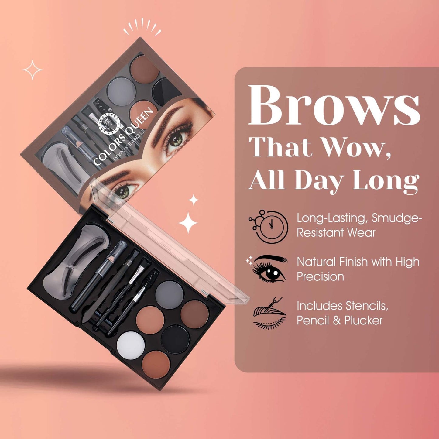 Colors Queen Eyebrow Palette Styling Kit