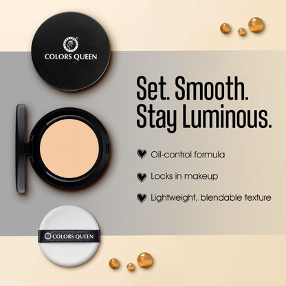 Colors Queen Luminous Silk Matte Compact Powder - Natural Beige-03