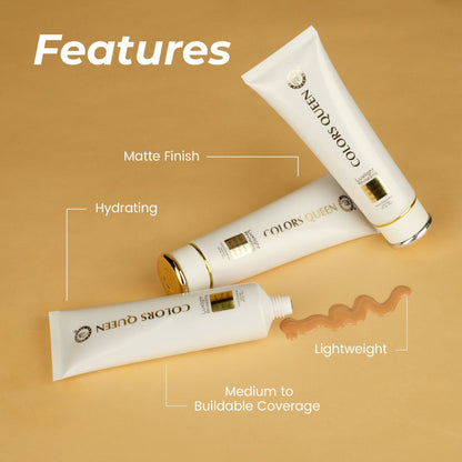 Colors Queen Luxlight Revitalizing Ultimate Whitening Foundation - Beige-03