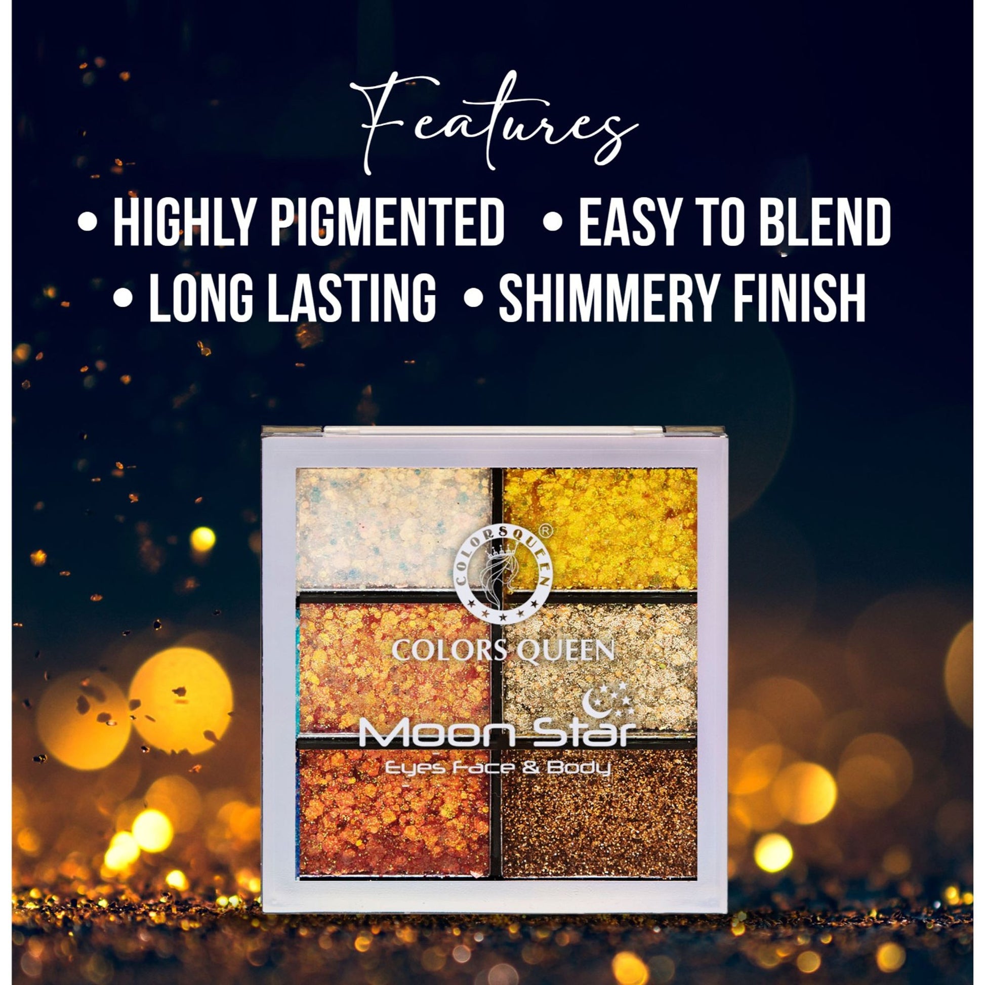 Colors Queen Moon Star 6 Color Eyeshadow Palette - 1