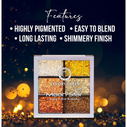 Colors Queen Moon Star 6 Color Eyeshadow Palette - 1