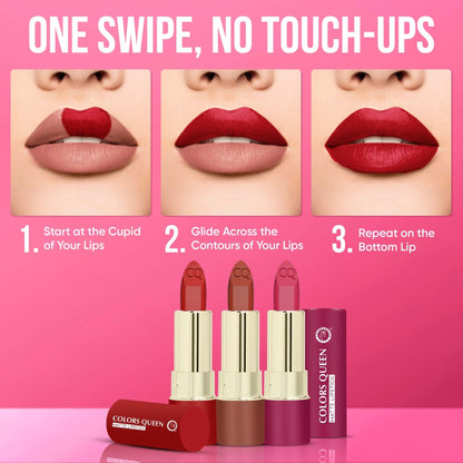 Colors Queen Lippie Stick Matte Lipstick - Gossip