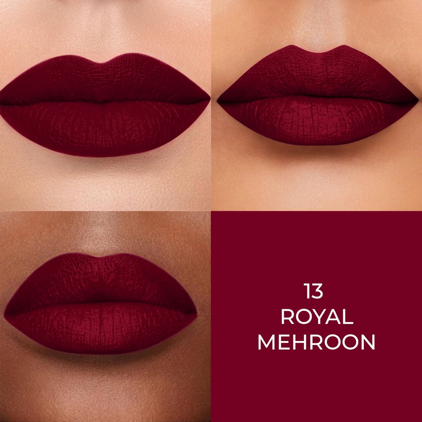 Colors Queen Lippie Stick Matte Lipstick - Royal Mehroon