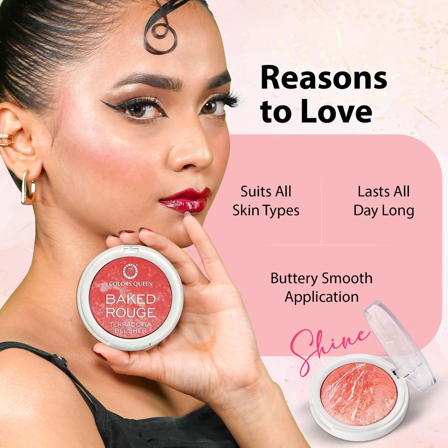 Colors Queen Baked Rouge Terracotta Blusher - 22