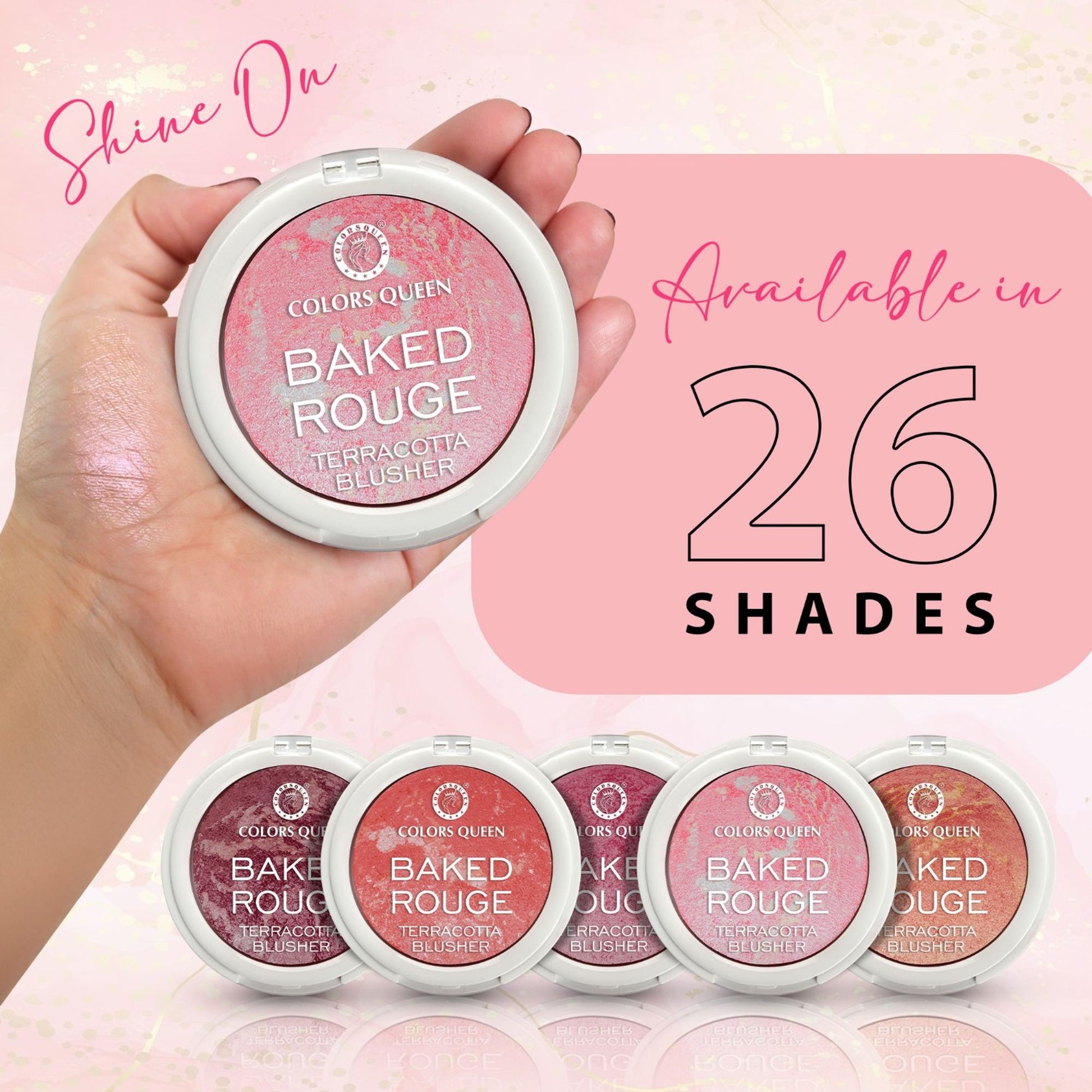 Colors Queen Baked Rouge Terracotta Blusher - 22