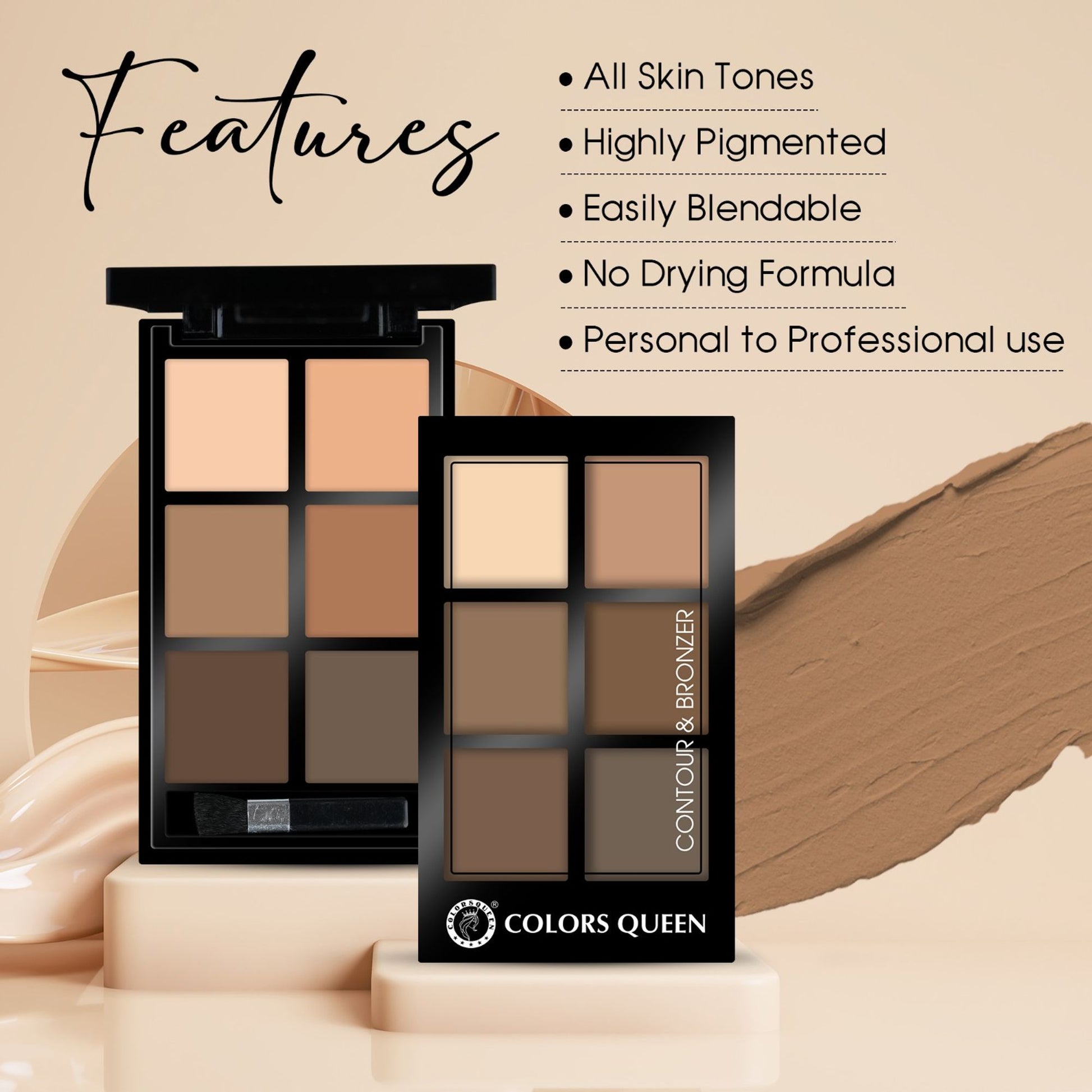 Colors Queen Contour & Bronzer Palette - 01