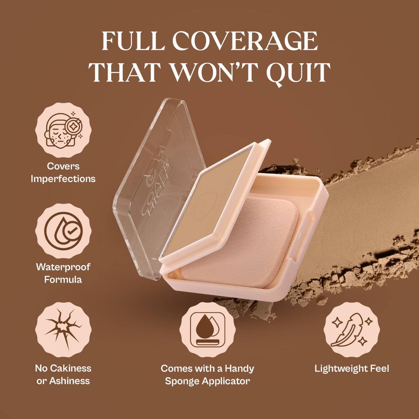 Colors Queen High Cover Compact Powder - Natural Ivory