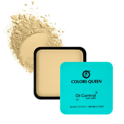 Colors Queen Oil Control Pan Cake Compact Powder - Latte