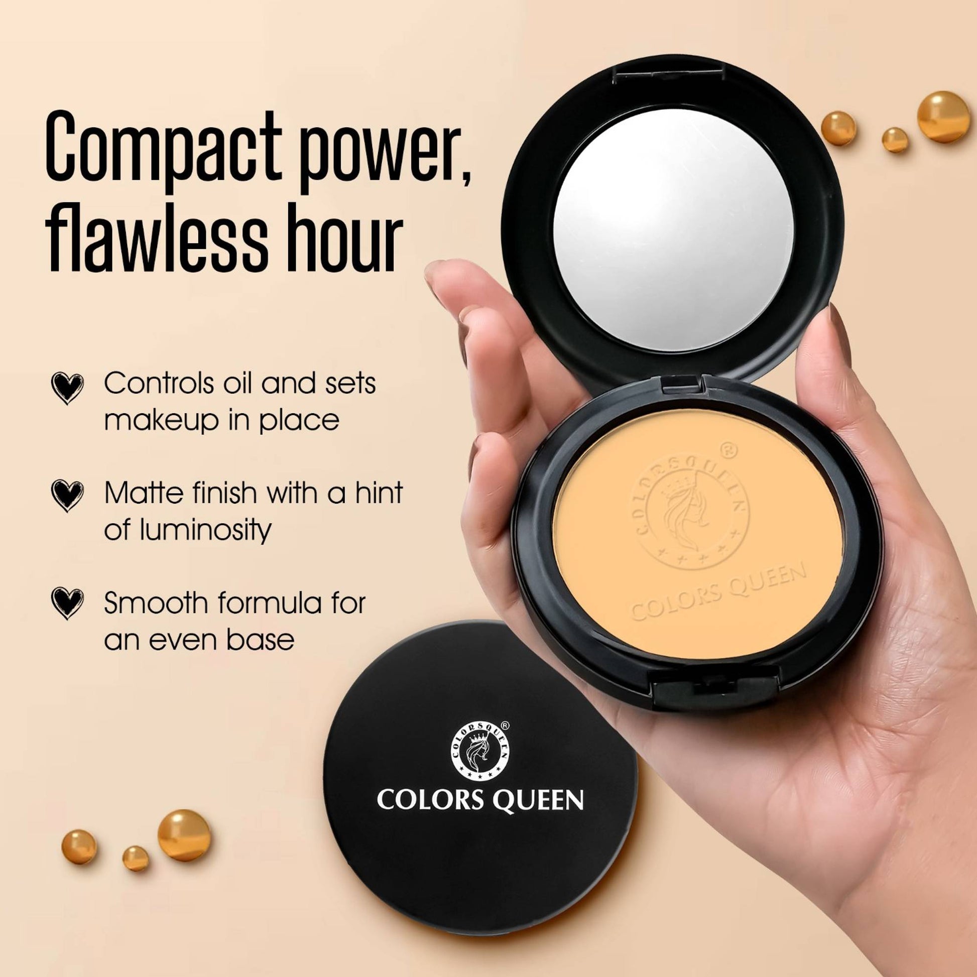 Colors Queen Luminous Silk Compact Powder - 6
