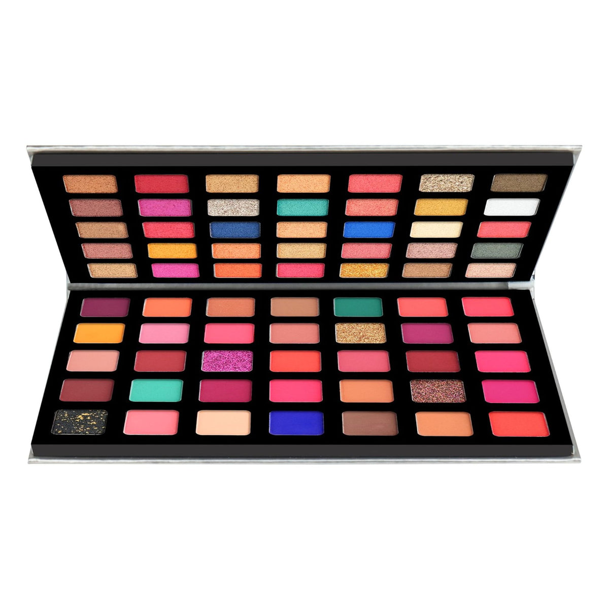 Colors Queen 70 Multi eyeshadow palette with a variety of vibrant color shades and matte and shimmer finishes.