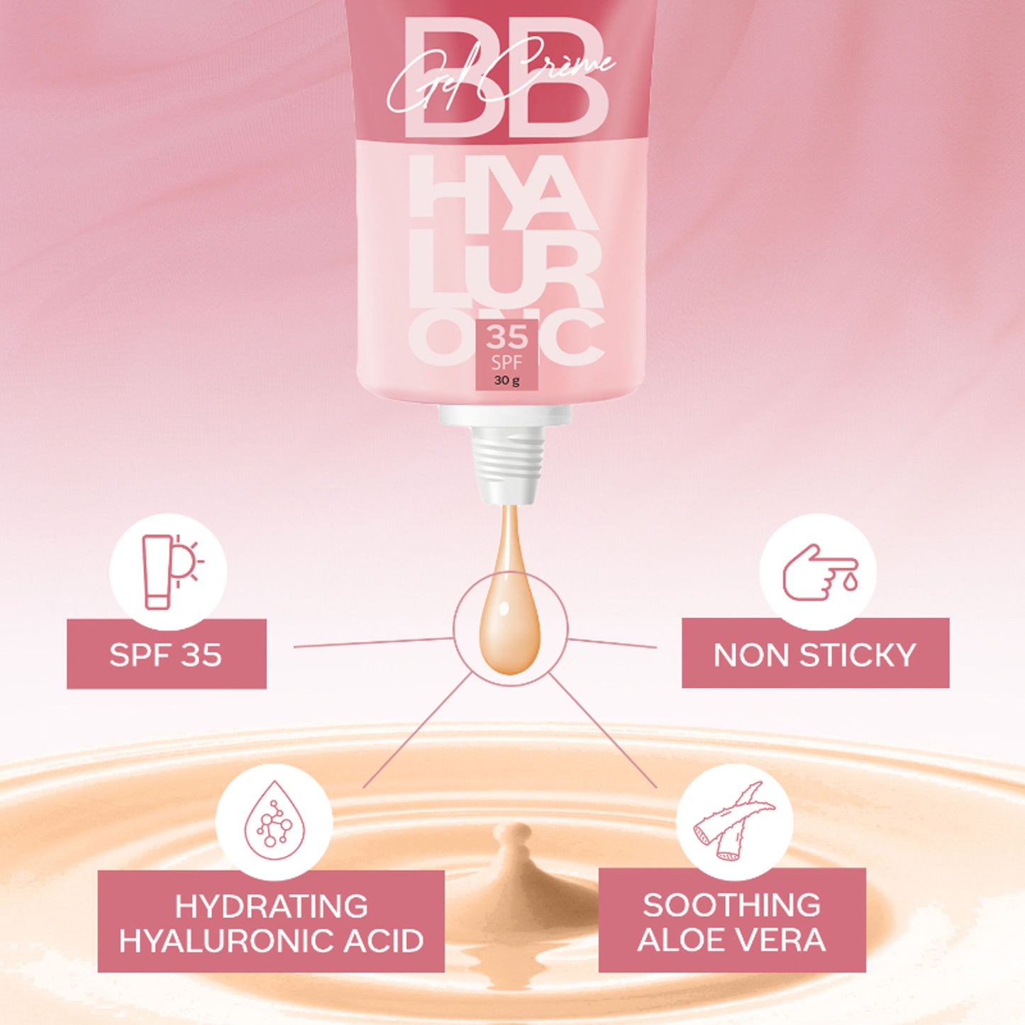 Faces Canada Spf 35 Bb Gel Crème - Soft Honey