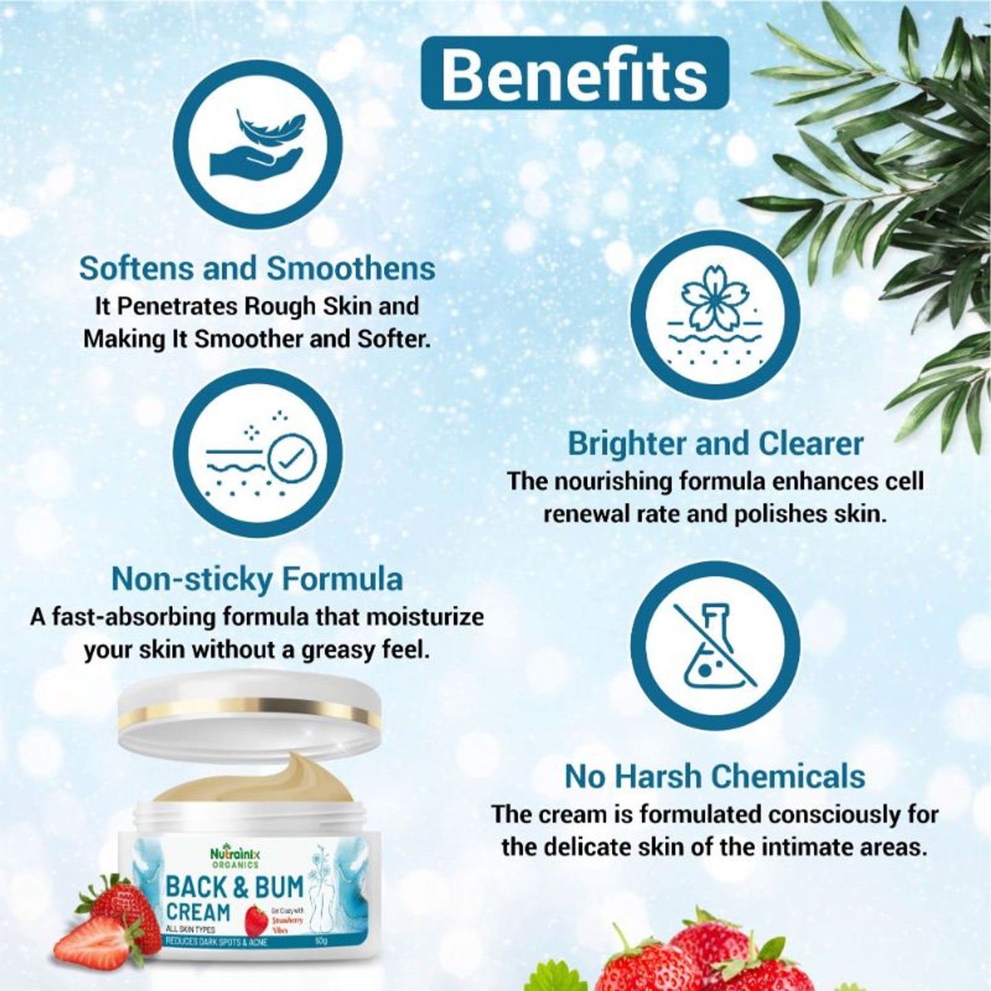 Nutrainix Organics Back & Bum Dark Spots Removal Cream