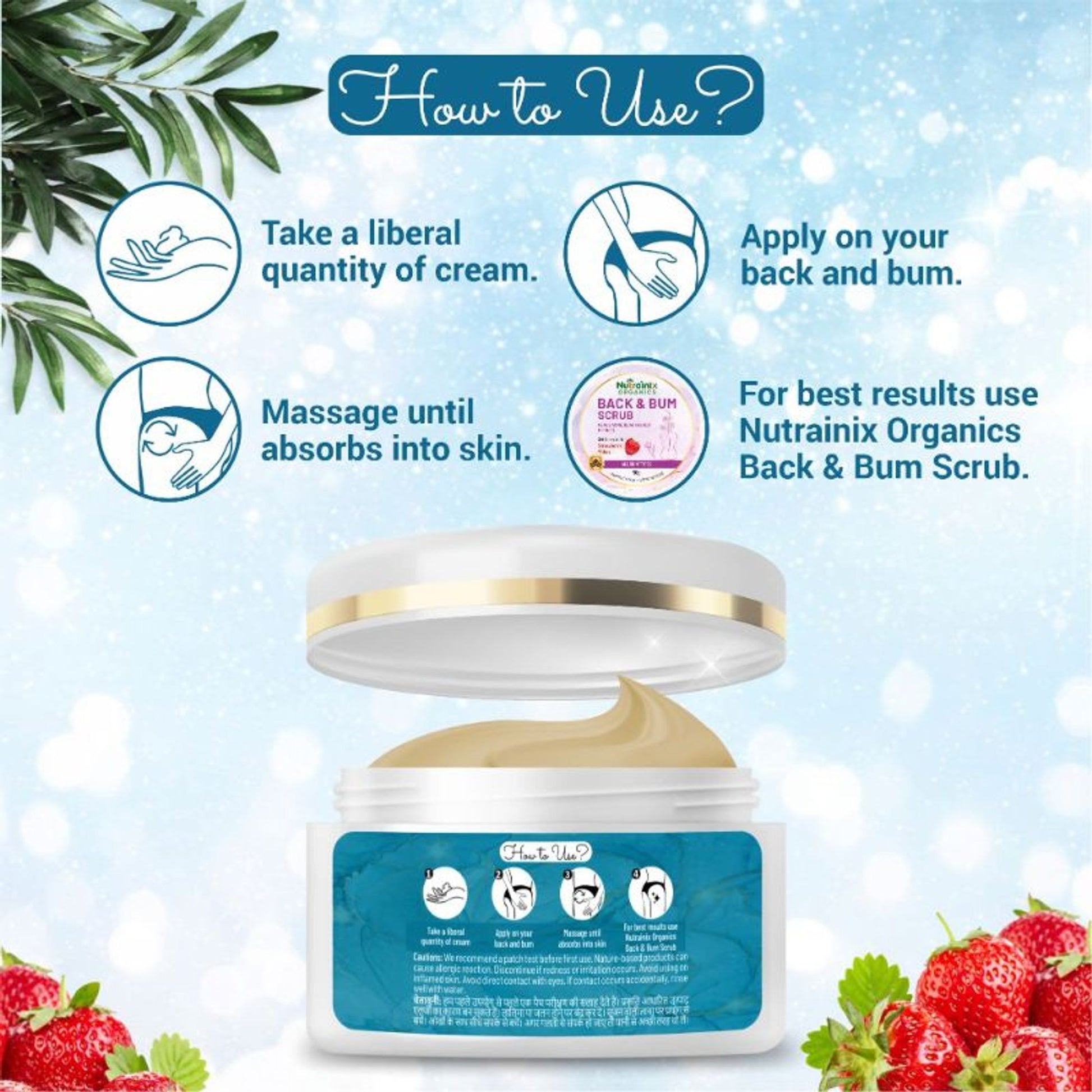 Nutrainix Organics Back & Bum Dark Spots Removal Cream