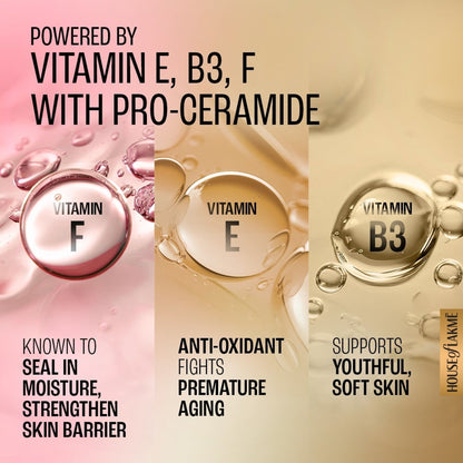 Lakme Dew Drama Gel Creme With With Vit E + Vit B + Vit F & Pro-Ceramides For Improved Skin Barrier
