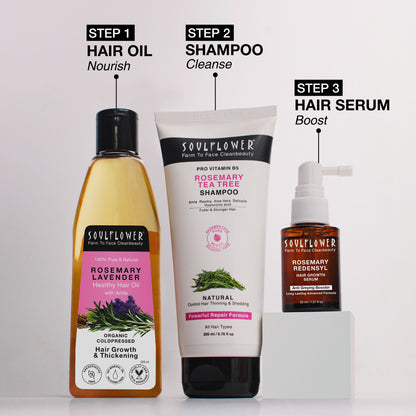 Soulflower Rosemary Lavender Healthy Hair Oil