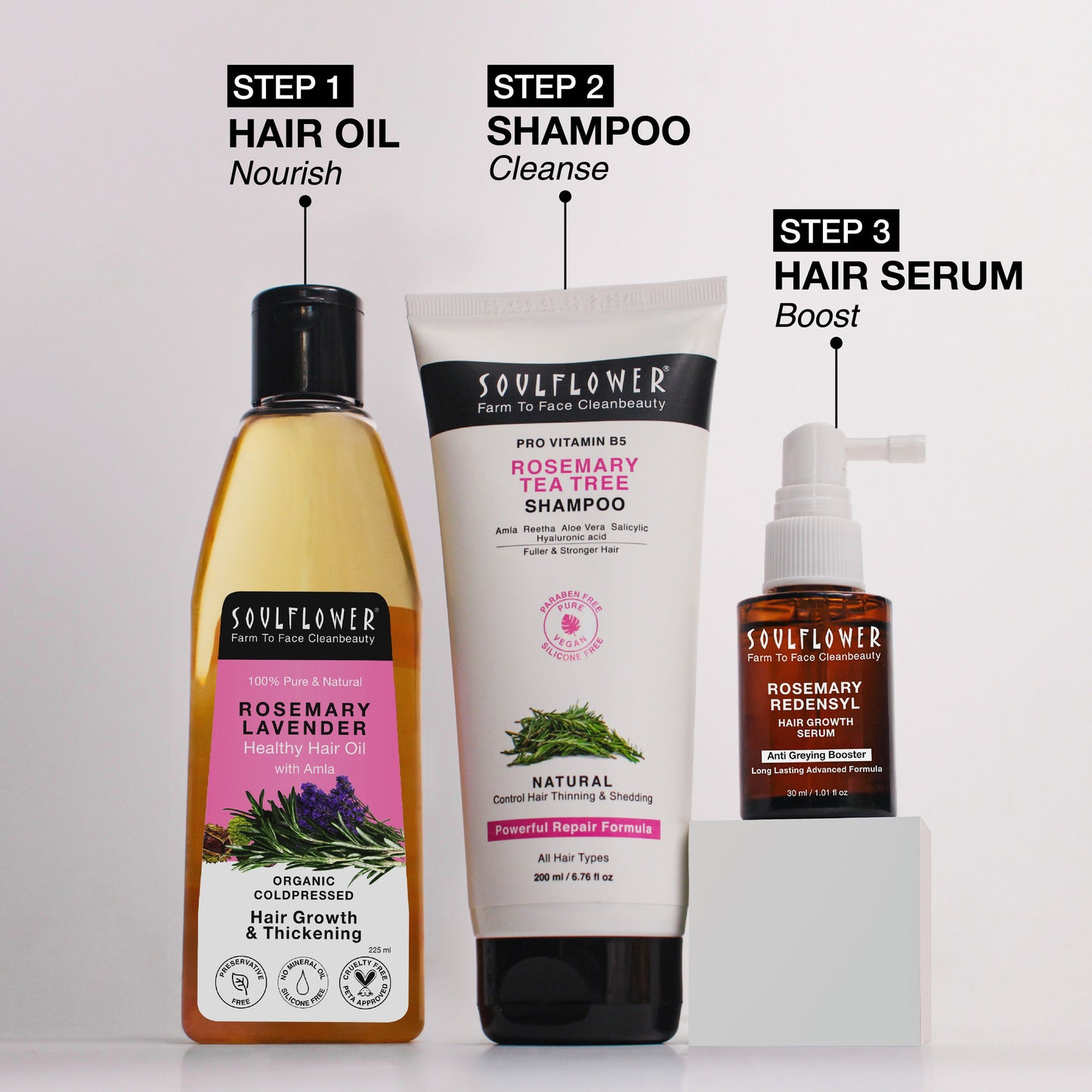 Soulflower Rosemary Lavender Healthy Hair Oil