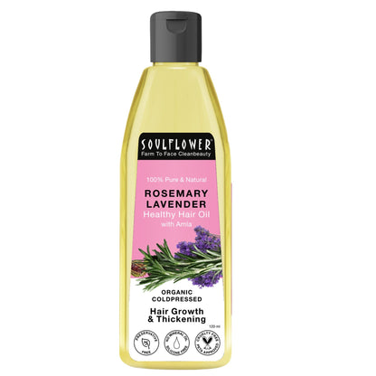 Soulflower Rosemary Lavender Healthy Hair Oil