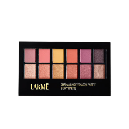 Lakme Glitterati Chroma Chic Eye Shadow Palette - Sundowner