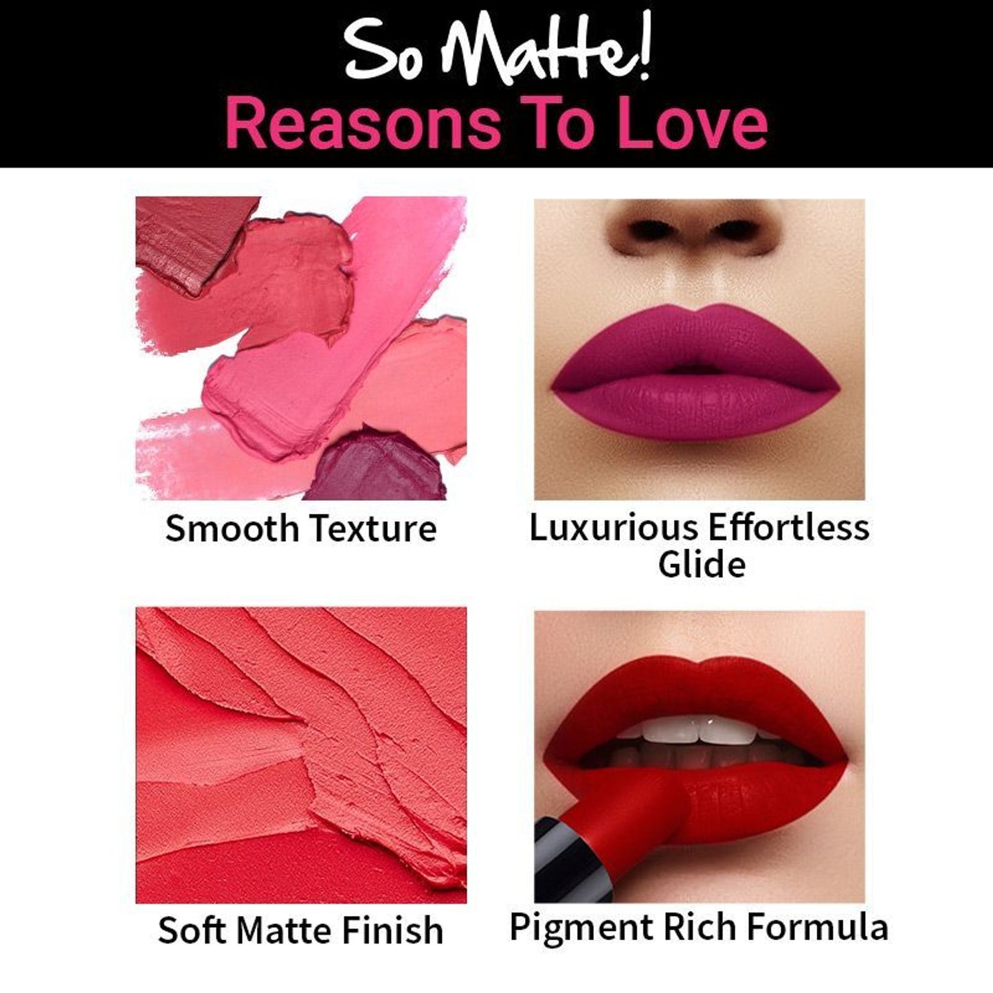 Nykaa Cosmetics So Matte! Mini Lipstick - 30 M Regal Ruby
