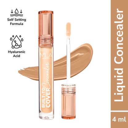 Mila Beauté Built To Cover Matte Liquid Concealer With SPF 15 & Hyaluronic Acid - 107 Fresh Honey