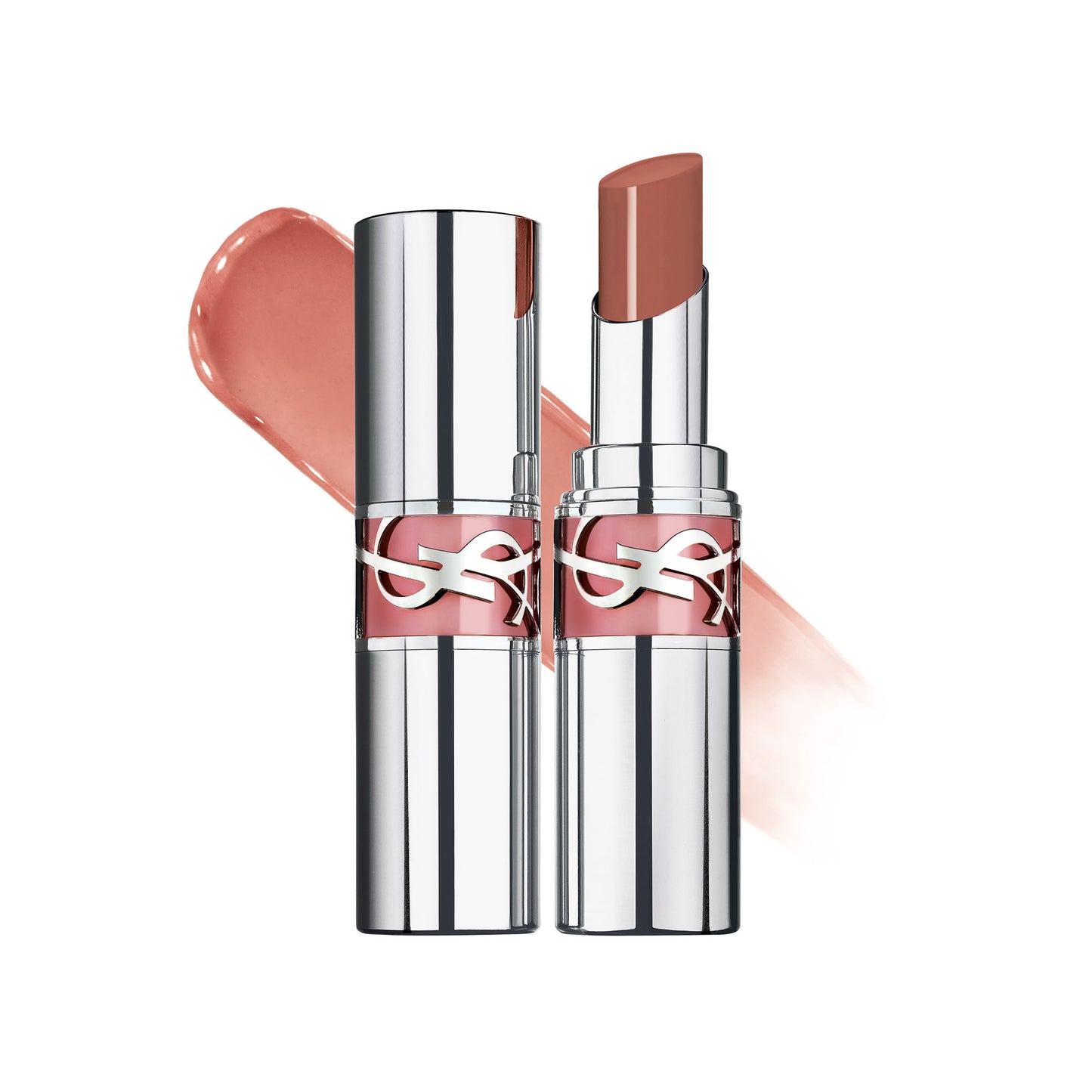 Yves Saint Laurent Loveshine High Shine Lipstick With 24H Hydration - 150 Nude Lingerie - 201 Rosewood Blush