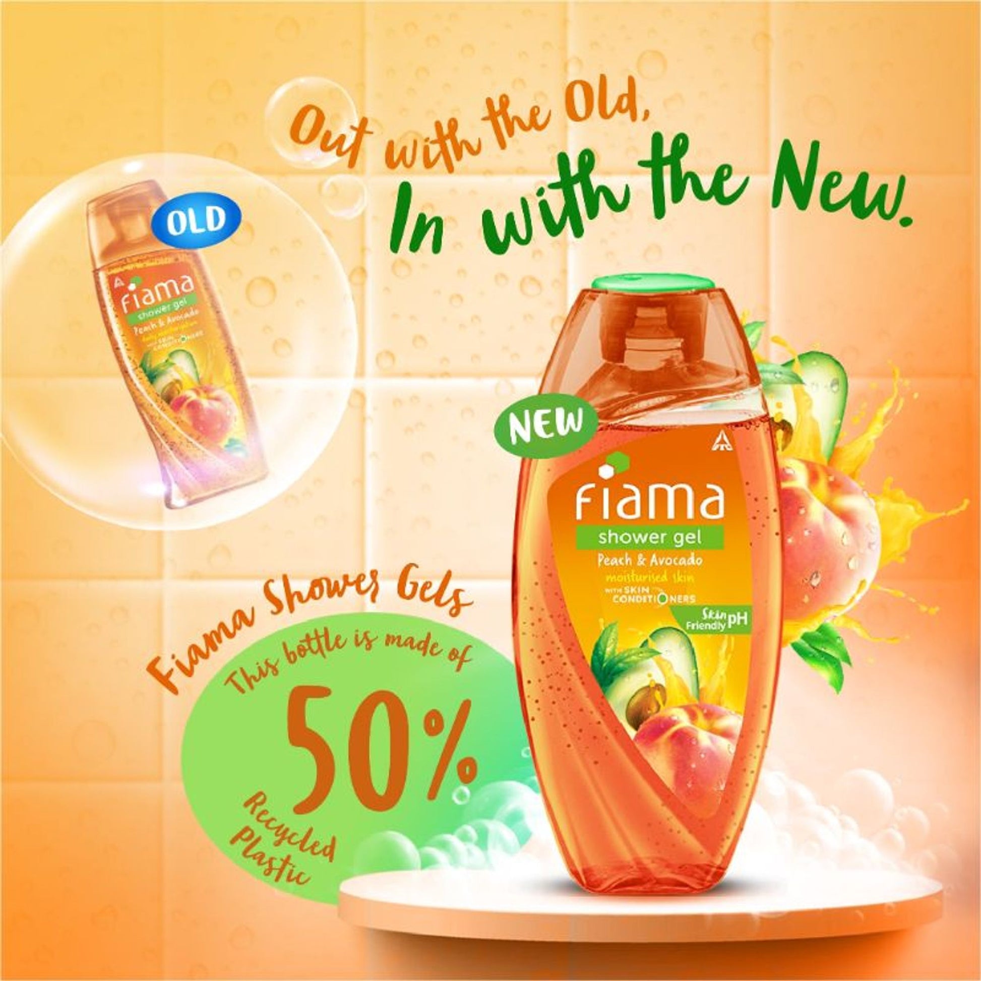 Fiama Peach & Avocado Shower Gel