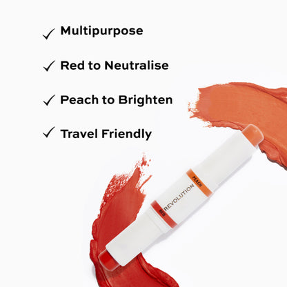 Makeup Revolution Correct And Transform - Red - Peach
