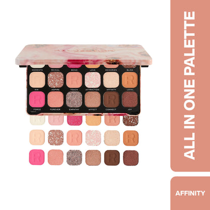 Makeup Revolution Forever Flawless Eyeshadow Palette-18 Smooth & Rich Shade - Affinity