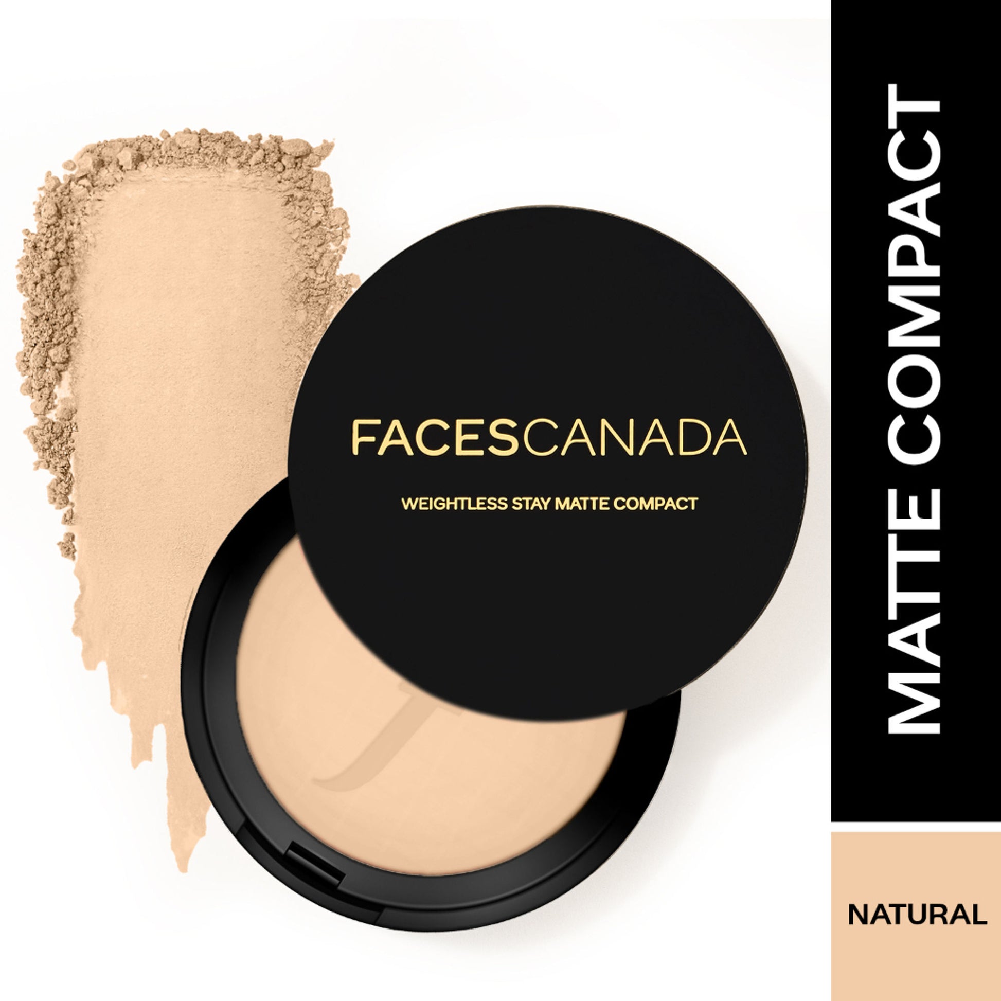 Faces Canada Weightless Stay Matte Compact SPF-20 Vitamin E & Shea Butter - Natural 02
