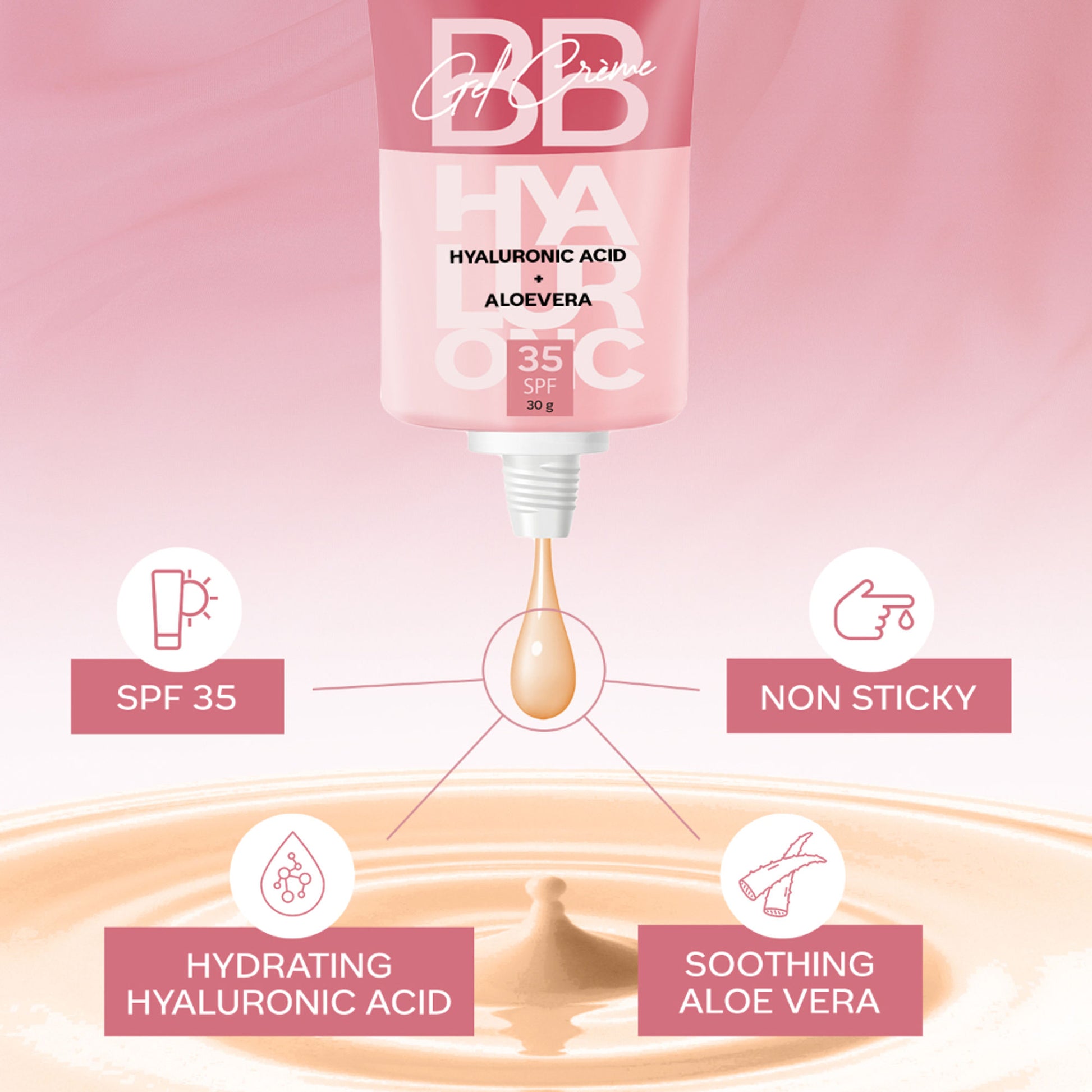 Faces Canada Spf 35 Bb Gel Crème - Warm Caramel